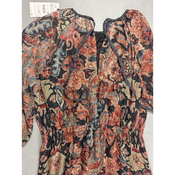 NWT ZARA MAXI PRINTED BOHEMIAN DRESS/ZARA CASUAL FORMAL DRESS FALL Size XXL - Picture 8 of 14